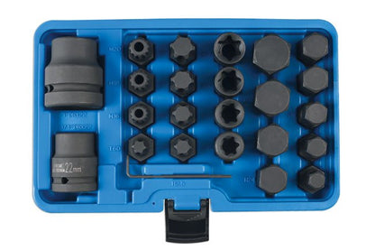 Laser Tools 6891 Impact Bit & Socket Set 3/4"D, 1"D 24pc Laser Tools