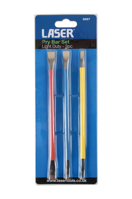 Laser Tools 6897 Pry Bar Set - Light Duty 3pc Laser Tools