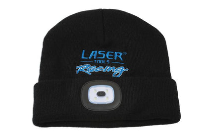 Laser Tools 6899 Laser Tools Racing Beanie Hat with Rechargeable Lamp Laser Tools