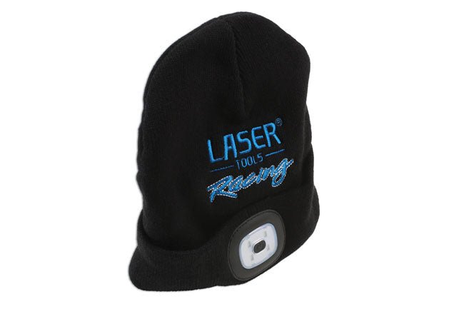 Laser Tools 6899 Laser Tools Racing Beanie Hat with Rechargeable Lamp Laser Tools