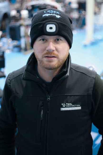 Laser Tools 6899 Laser Tools Racing Beanie Hat with Rechargeable Lamp Laser Tools