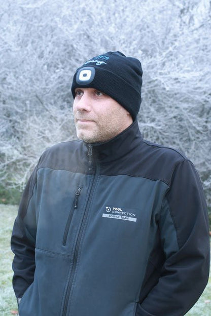 Laser Tools 6899 Laser Tools Racing Beanie Hat with Rechargeable Lamp Laser Tools