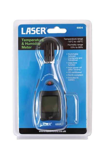 Laser Tools 6904 Temperature/Humidity Level Meter Laser Tools