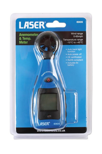 Laser Tools 6905 Anemometer & Temperature Meter Laser Tools