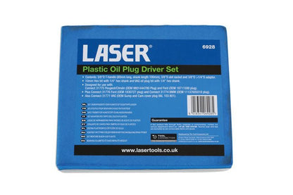 Laser Tools 6928 Plastic Oil Plug Driver Set Laser Tools