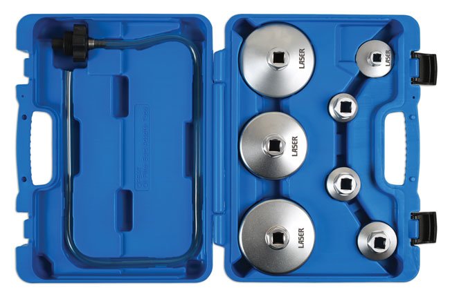 Laser Tools 6932 Oil Filter Wrench Set 8pc Laser Tools