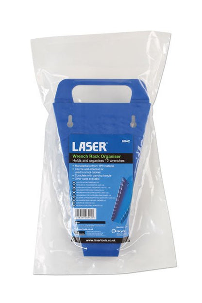 Laser Tools 6942 Spanner Rack Organiser, 12 Spanners Laser Tools