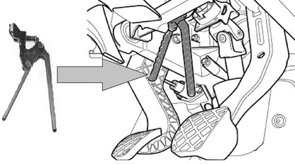 Laser Tools 6944 Brake Pedal Pushrod Separator Pliers - for VAG Laser Tools