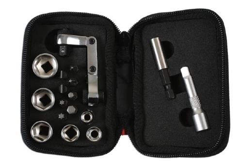 Laser Tools 6945 Mini Flexi Ratchet Socket and Bit Set 17pc Laser Tools