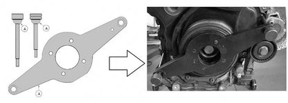Laser Tools 6951 Vibration Damper Holding Tool - for VAG 1.8, 2.0 TFSI/TSI Laser Tools
