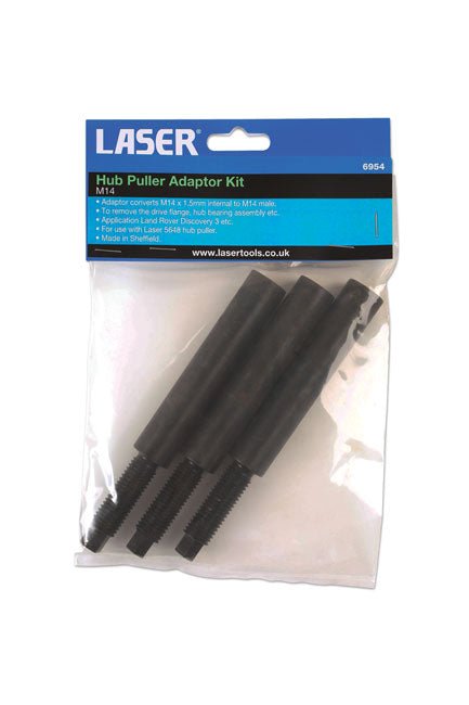Laser Tools 6954 Hub Puller Adaptor Kit M14 - for Land Rover Laser Tools