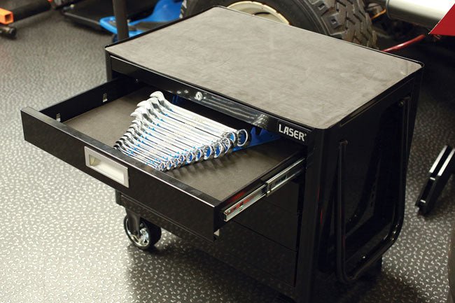 Laser Tools 6975 Sharks Teeth Spanner Organiser - 20 Spanners Laser Tools