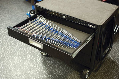 Laser Tools 6976 Sharks Teeth Spanner Organiser - 35 Spanners Laser Tools