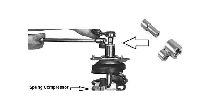 Laser Tools 6979 Front Strut Top Nut Wrench/Holding Tool 2pc - for Volvo Laser Tools