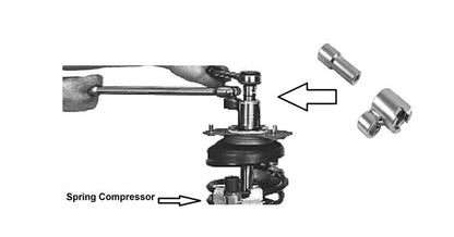 Laser Tools 6979 Front Strut Top Nut Wrench/Holding Tool 2pc - for Volvo Laser Tools
