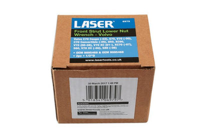 Laser Tools 6979 Front Strut Top Nut Wrench/Holding Tool 2pc - for Volvo Laser Tools