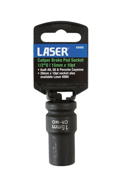 Laser Tools 6986 Caliper Brake Socket 15mm x 10pt Laser Tools