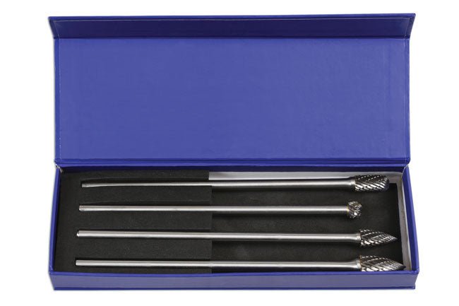 Laser Tools 6988 Tungsten Carbide Burr Set 4pc Laser Tools