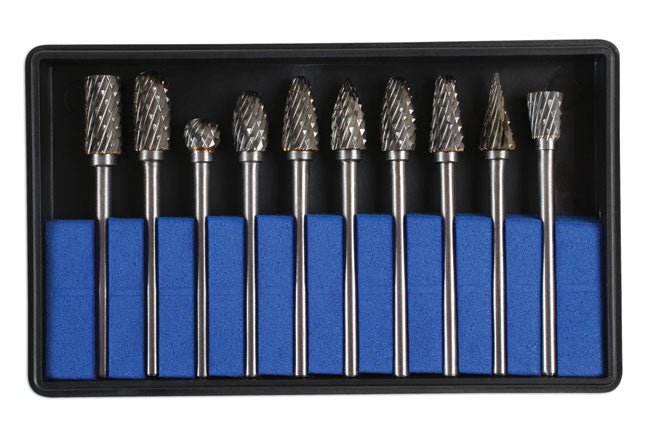 Laser Tools 6989 Tungsten Carbide Burr Set 10pc Laser Tools
