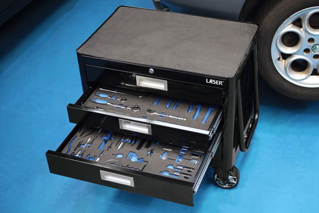 Laser Tools 6990 Workshop Trolley - 4 Drawers Laser Tools