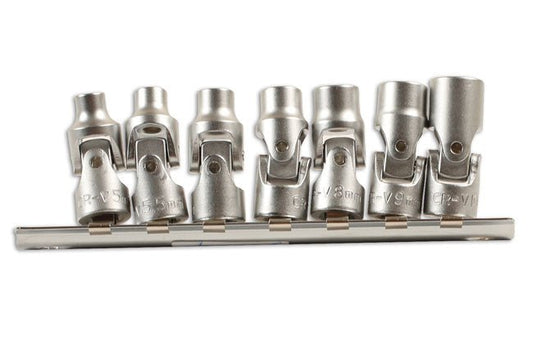Laser Tools 7024 Universal Joint Socket Set 1/4"D 7pc Laser Tools
