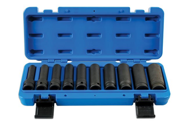 Laser Tools 7041 Deep Impact Socket Set 1/2"D 10pc Laser Tools