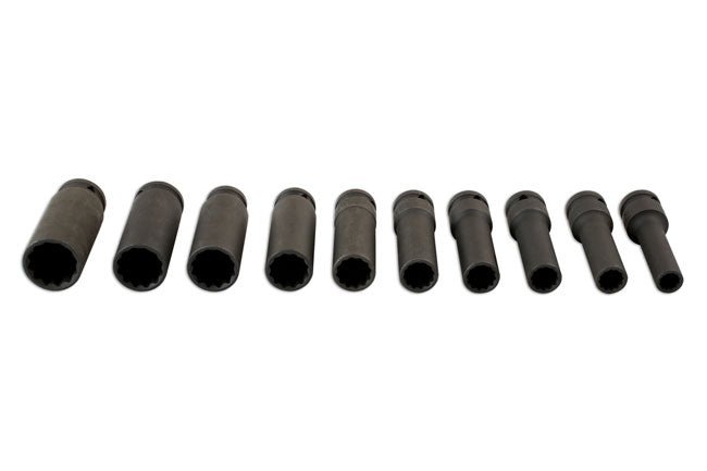 Laser Tools 7041 Deep Impact Socket Set 1/2"D 10pc Laser Tools