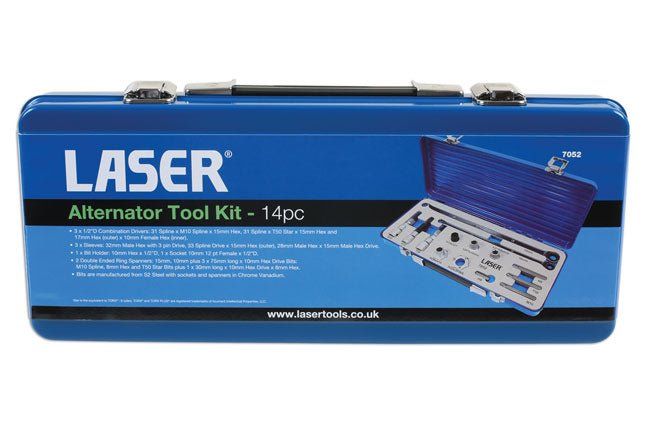 Laser Tools 7052 Alternator Pulley Tool Kit Laser Tools