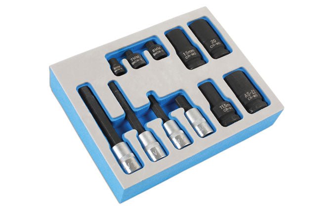 Laser Tools 7064 Brake Caliper Socket & Bit Set 11pc - for German Vehicles Laser Tools