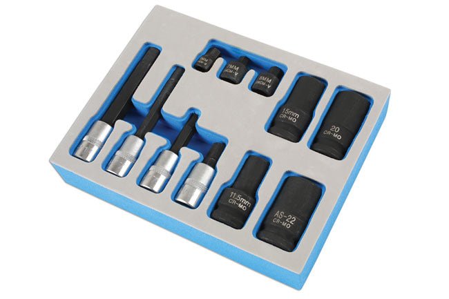 Laser Tools 7064 Brake Caliper Socket & Bit Set 11pc - for German Vehicles Laser Tools