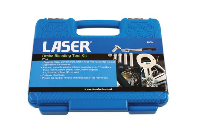 Laser Tools 7069 Brake Bleeding Tool Kit - for VAG Laser Tools