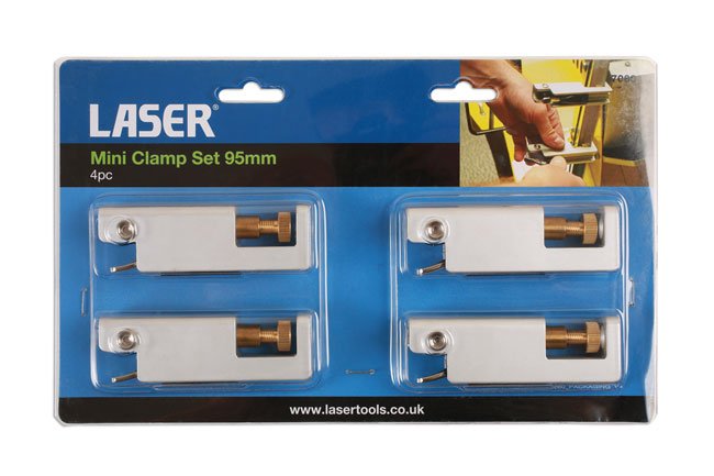Laser Tools 7080 Mini Clamp Set 4pc Laser Tools