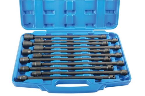 Laser Tools 7102 Universal Joint Extra Long Impact Socket Set 3/8"D 11pc Laser Tools