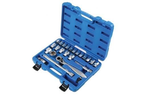 Laser Tools 7103 Low Profile Dual Drive Socket Set 1/2"D 24pc Laser Tools