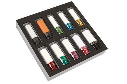 Laser Tools 7125 Alloy Wheel Nut Master Kit 1/2"D 10pc Laser Tools