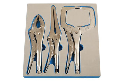 Laser Tools 7129 Locking Grip Wrench & Clamp Set 3pc Laser Tools