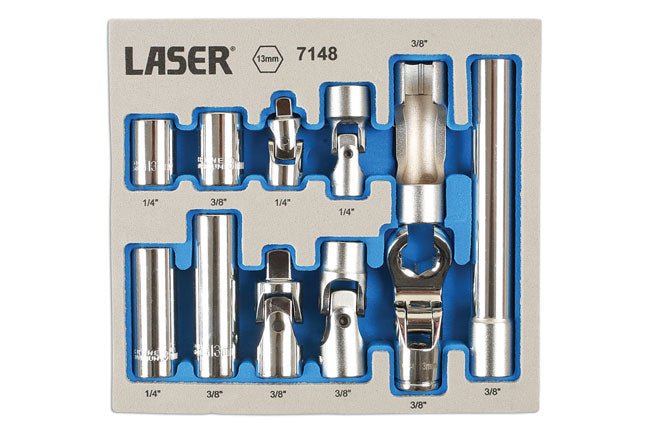 Laser Tools 7148 Master Socket Set 13mm 11pc Laser Tools