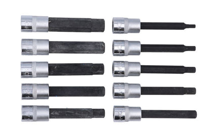 Laser Tools 7163 Long Hex Socket Bit Set 3/8"D 10pc Laser Tools