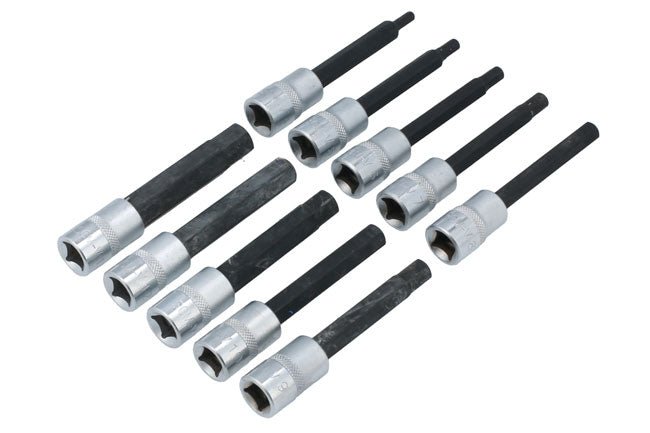 Laser Tools 7163 Long Hex Socket Bit Set 3/8"D 10pc Laser Tools