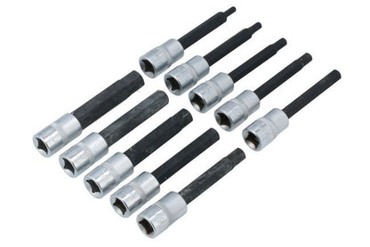 Laser Tools 7163 Long Hex Socket Bit Set 3/8"D 10pc Laser Tools