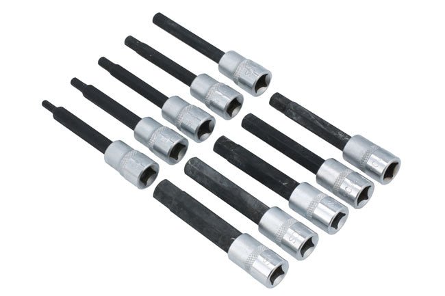 Laser Tools 7163 Long Hex Socket Bit Set 3/8"D 10pc Laser Tools