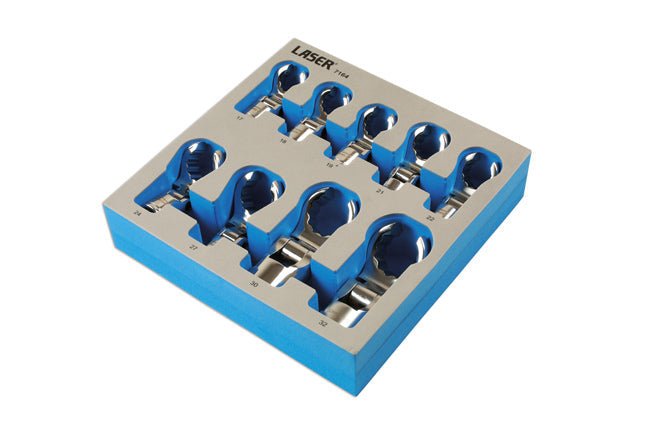 Laser Tools 7164 Flexible Crows Foot Wrench Set 1/2"D 9pc Laser Tools