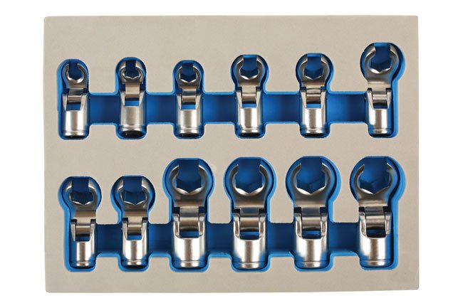 Laser Tools 7165 Flexible Crows Foot Wrench Set 3/8"D 12pc Laser Tools