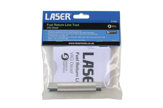 Laser Tools 7173 Fuel Return Line Tool - for VAG Diesel Laser Tools