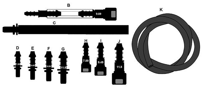 Laser Tools 7174 Pneumatic Diesel Bleeding Kit Laser Tools