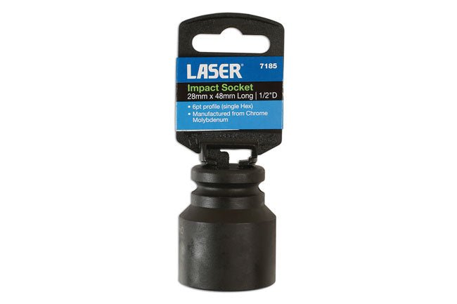 Laser Tools 7185 Impact Socket 1/2"D 28mm Laser Tools