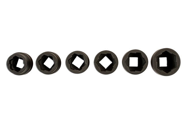 Laser Tools 7200 Damaged Nut/Bolt Remover Tools 1/2"D 6pc Laser Tools