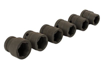 Laser Tools 7200 Damaged Nut/Bolt Remover Tools 1/2"D 6pc Laser Tools