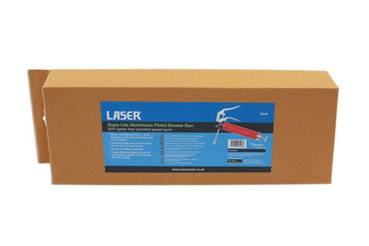 Laser Tools 7218 Supa-Lite Aluminium Pistol Grease Gun Laser Tools