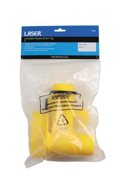 Laser Tools 7226 Lockable Plastic Drum Tap 2" Laser Tools